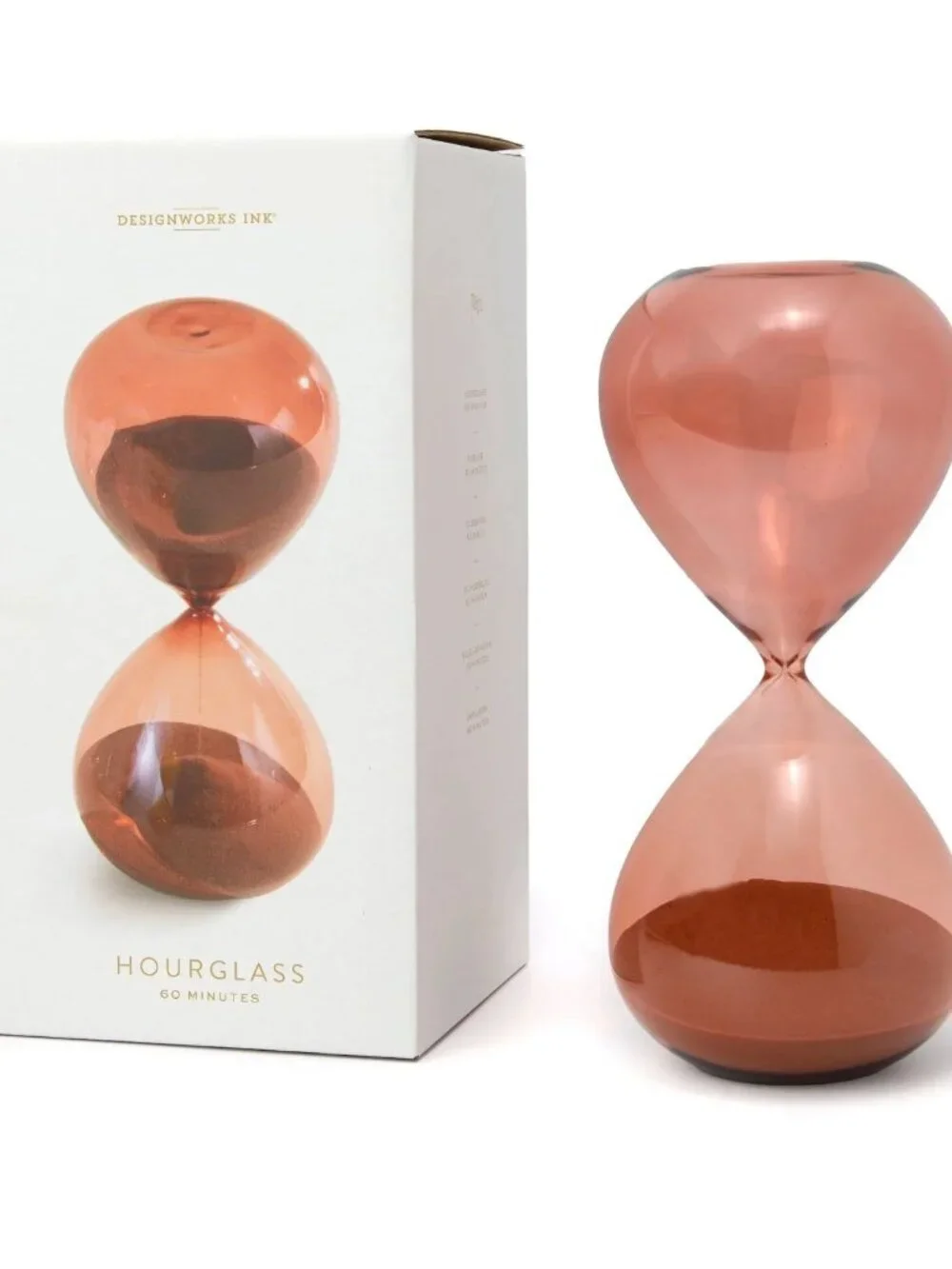 The Container Store 30-Minute Hourglass Timer - Terracotta Orange